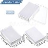 Transparent Acrylic Loose Diamond Display Boxes CON-WH0087-53B-2