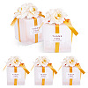 Clear PVC Candy Gift Packaging Boxes with Ribbon & Artificial Flower CON-TAC0001-20D-1