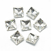 Pointed Back Glass Rhinestone Cabochons RGLA-T027-10x10mm-01-1