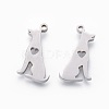 Non-Tarnish 201 Stainless Steel Pendants X-STAS-F231-061P-2