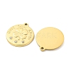 PVD Vacuum Plating 304 Stainless Steel Pendants STAS-L278-029G-2