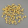Brass Cord Ends FIND-WH0152-916B-G-1