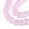 Handmade Foil Glass Beads Strands FOIL-Q002-04K-3