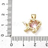 Brass Micro Pave Cubic Zirconia Pendants KK-F930-16G-01-3