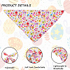 4Pcs 4 Styles Triangle Polyester Pet Handkerchi AJEW-CP0006-08A-02-5