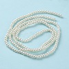 Baking Paint Pearlized Glass Pearl Round Bead Strands HY-Q003-4mm-02-3