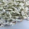 Glass Pointed Back Rhinestone Cabochons RGLA-A011-7x15mm-M-2