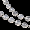 Natural White Agate Beads Strands G-B153-B02-5