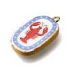 Fruit & Floral & Animals Printed Handmade Porcelain Pendants STAS-Z207-01G-05-2