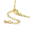 Brass Micro Pave Clear Cubic Zirconia Pendants Necklaces NJEW-K269-05G-03-3