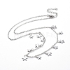 (Jewelry Parties Factory Sale)304 Stainless Steel Pendant Bib Necklaces NJEW-G334-09P-1