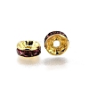Brass Rhinestone Spacer Beads RB-A014-Z8mm-10G-3