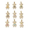 Brass Micro Pave Cubic Zirconia Pendants KK-M240-11-1