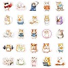 50 Pieces Cute Hamster Doodle Paper Stickers STIC-R001-27-3