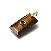 Natural Tiger Eye Pendants GG-CBA7610-05G-06-2