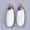 Natural Freshwater Shell Pendants X-SSHEL-R045-15-2