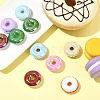 10Pcs UV Plating Opaque Acrylic Beads MACR-YW0004-39-4