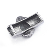 Retro 304 Stainless Steel Slide Charms/Slider Beads X-STAS-L243-025AS-2
