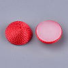Polyester Thread Fabric Cabochons X-WOVE-T008-02B-01-3