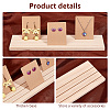 Wood Holder Stand for Earring Display Card ODIS-WH0038-81-4