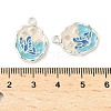 Alloy Enamel Pendants PALLOY-F316-09S-3