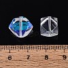 Electroplate Transparent Glass Beads EGLA-Q140-01-A09-3