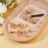 6Pcs Brass Decorative Rivets KK-HS0015-87KCG-5