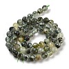 Natural Prehnite Beads Strands G-G140-A19-08-3