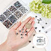 240Pcs 8 Colors Electroplated Natural Lava Rock Beads G-OC0002-03-2