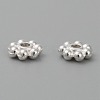 Alloy Beads Daisy Spacer Beads LF1249Y-01S-RS-2