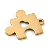 Golden Plated 304 Stainless Steel Pendants LS-STAS-L271-01G-04-2