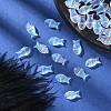 35Pcs Transparent Spray Painted Glass Beads GLAA-YW0001-69A-5