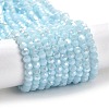 Electroplate Opaque Glass Beads Strands EGLA-A035-P4mm-A10-1