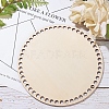 Cedar Wooden Basket Bottoms WOOD-WH0098-58-6