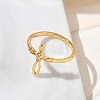 Brass Finger Rings for Women RJEW-K261-07A-G-3
