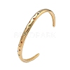 304 Stainless Steel Rhinestone Cuff Bangles for Women BJEW-D456-03G-02-4