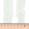 20 Yards Polyester Pleated Elastic Lace Trim SRIB-M015-01H-3