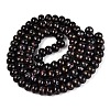 Opaque Baking Paint Glass Beads Strands GLAA-Q110-03A-17-2
