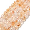 Heated Natural Citrine Beads Strands G-S362-105B-7