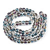 Electroplated Glass Beads Strands EGLA-Q092-8mm-A01-2