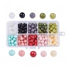 10 Colors Natural Jade Beads G-JP0001-08-8mm-1