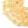 Heated Natural Citrine Beads Strands G-P622-A05-02-4