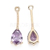 Transparent Glass Pendants X-GLAA-R212-13-M-2