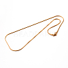 PVD Vacuum Plating 304 Stainless Steel Snake Chain Necklaces LS-STAS-M174-019G-1