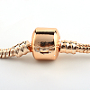 Brass European Style Bracelets for Jewelry Making KK-R031-03-2