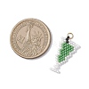 Glass Seed Beaded Pendants PALLOY-MZ00913-02-2