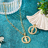1Pc Brass Micro Pave Cubic Zirconia Pendants KK-TA0002-80C-G-4