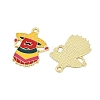 Cinco De Mayo Theme Alloy Enamel Pendants ENAM-V001-05R-G-2