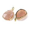 Natural Sunstone Pendants G-U002-01G-E-2