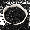 6/0 Opaque Baking Paint Glass Seed Beads SEED-M012-02A-12-2